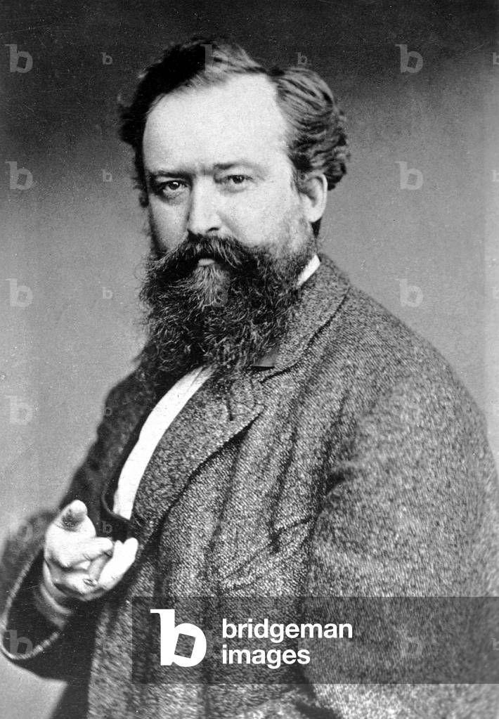 Wilhelm Busch, 1875 (b/w photo)