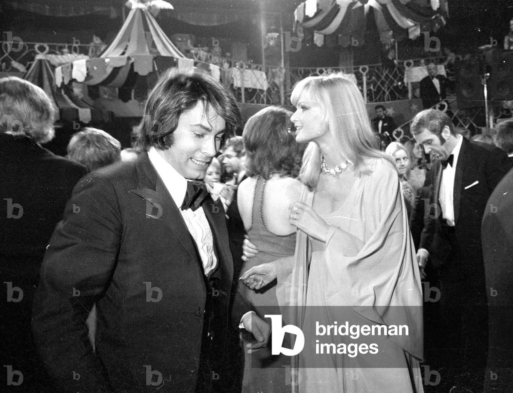 Roy Black at the German Film Ball in Munich, 1974 (b/w photo)