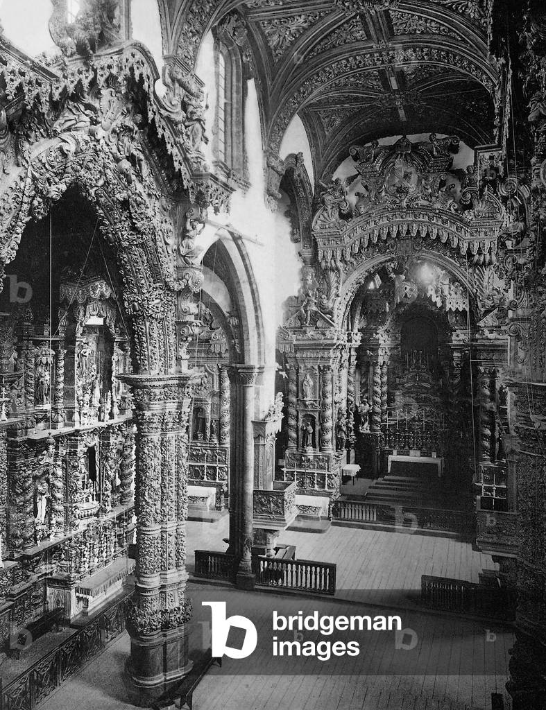 St. Francisco in Porto, 1909 (b/w photo)