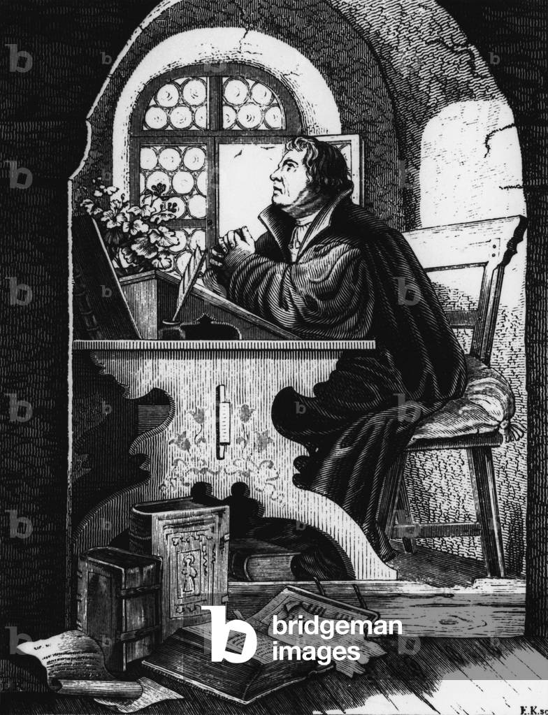 Martin Luther in the Wartburg, around 1521/22