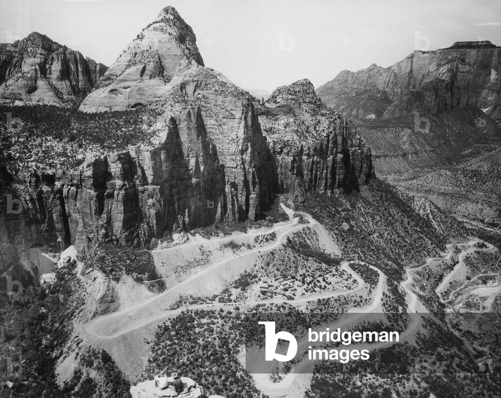 Mount Carmel-Zion Highway in Utah, 1929