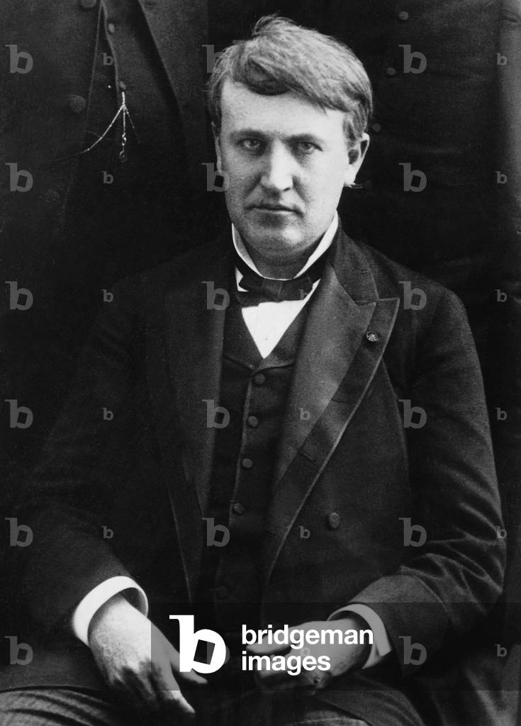 Thomas Alva Edison (b/w photo)