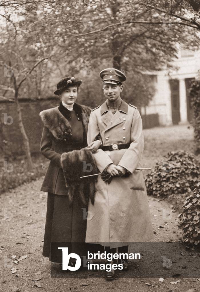 Princess Marie Auguste von Anhalt with Prince Joachim of Prussia, 1915