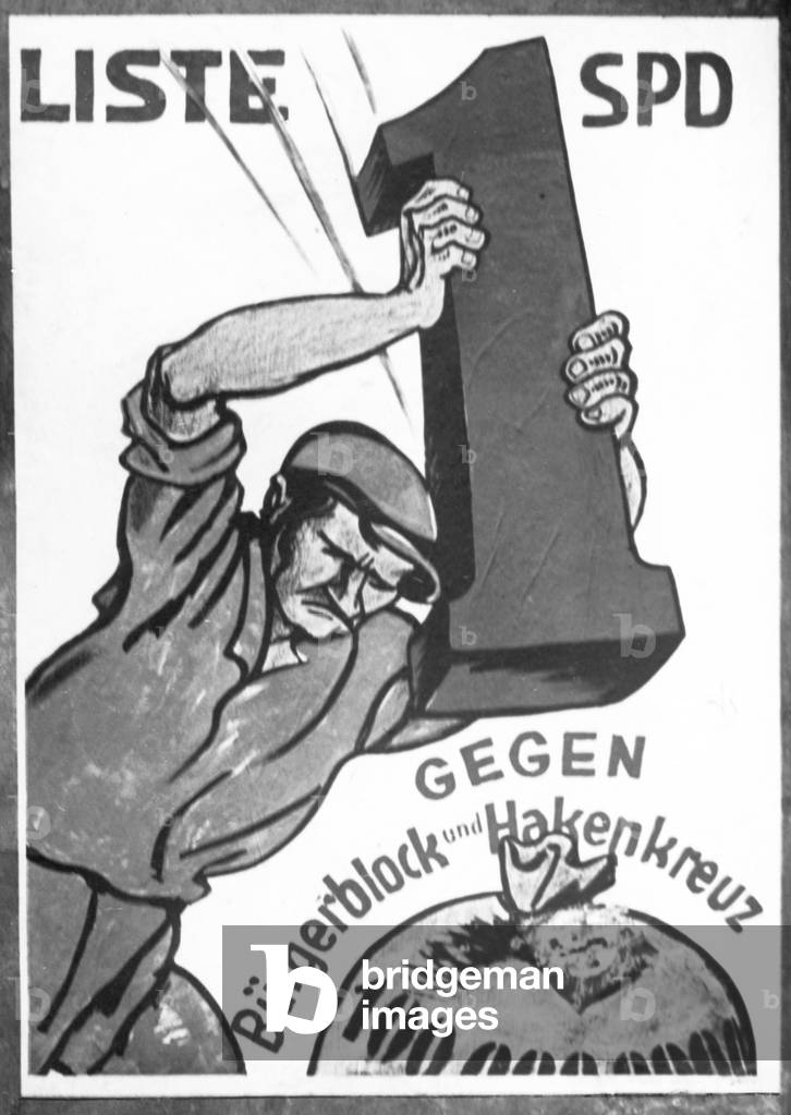 Election poster of the SPD, 1932