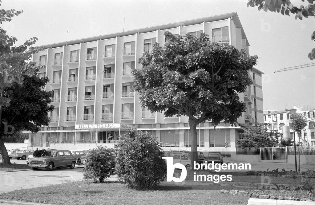 Hotel in Palermo, 1963 (b/w photo)