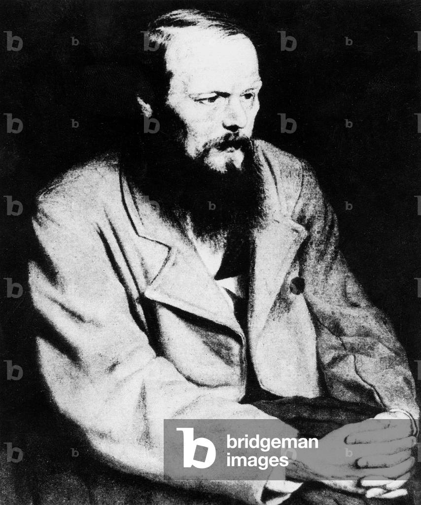 Fyodor Mikhailovich Dostoyevsky, 1860 (b/w photo)