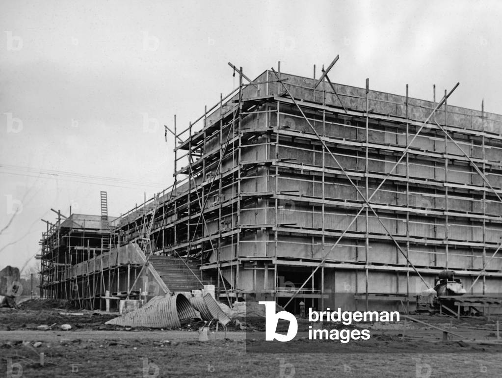 Framing of the Czechoslovak Pavilion in New York, 1939