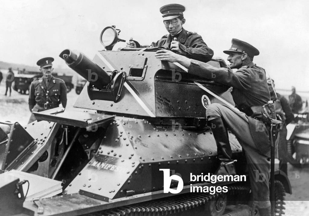 Prince Chichibu in Great Britain, 1937 (b/w photo)