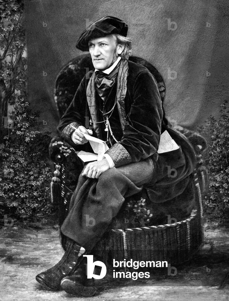 Richard Wagner, around 1870 (b/w photo)