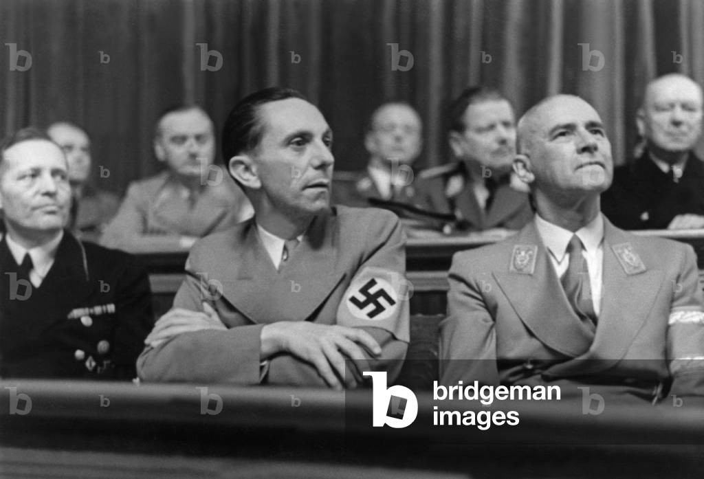 Lutz Schwerin von Krosigk, Joseph Goebbels, Wilhelm Frick, 1942