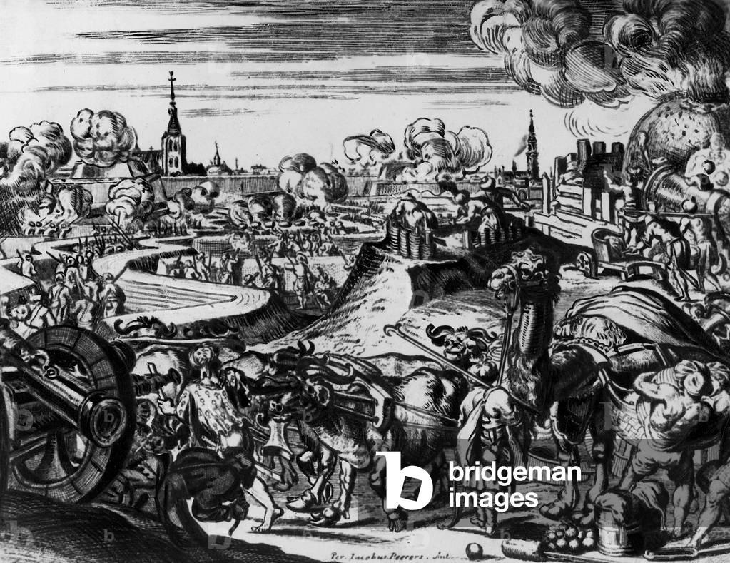 Turkish Wars: Turks before Vienna, 1683 (b/w photo)