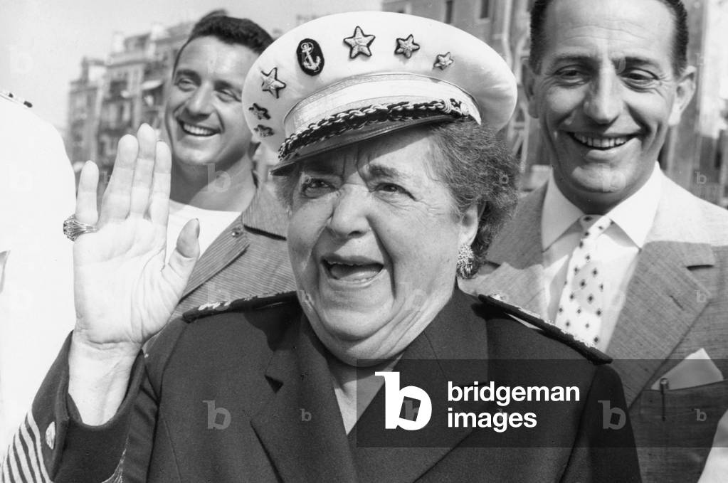 Elsa Maxwell, 1955 (b/w photo)