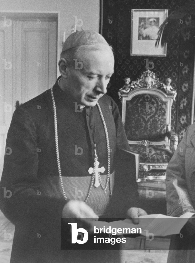 Cardinal Wyszynski, 1956 (b/w photo)