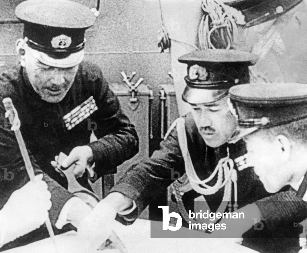 Japanese officers, 1941 (b/w photo)