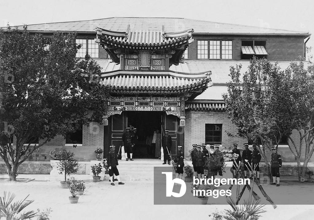Headquarters of Chiang Kai-shek, 1928 (b/w photo)