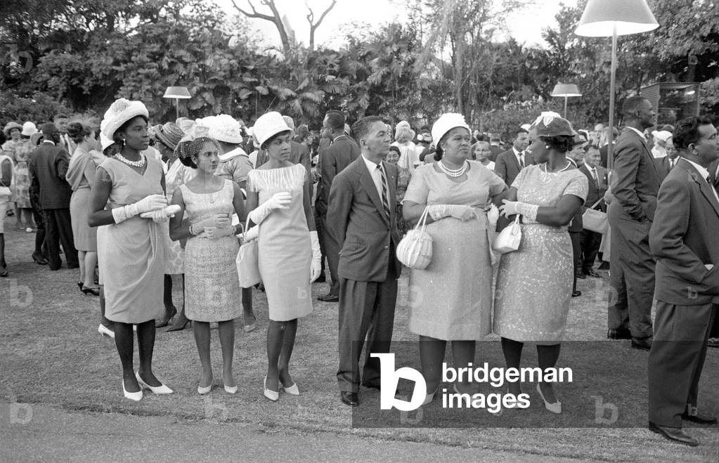 Festival in Antigua, 1966 (b/w photo)