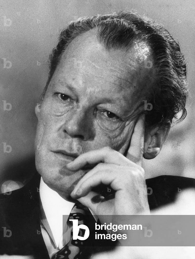 Willy Brandt, 1972 (b/w photo)