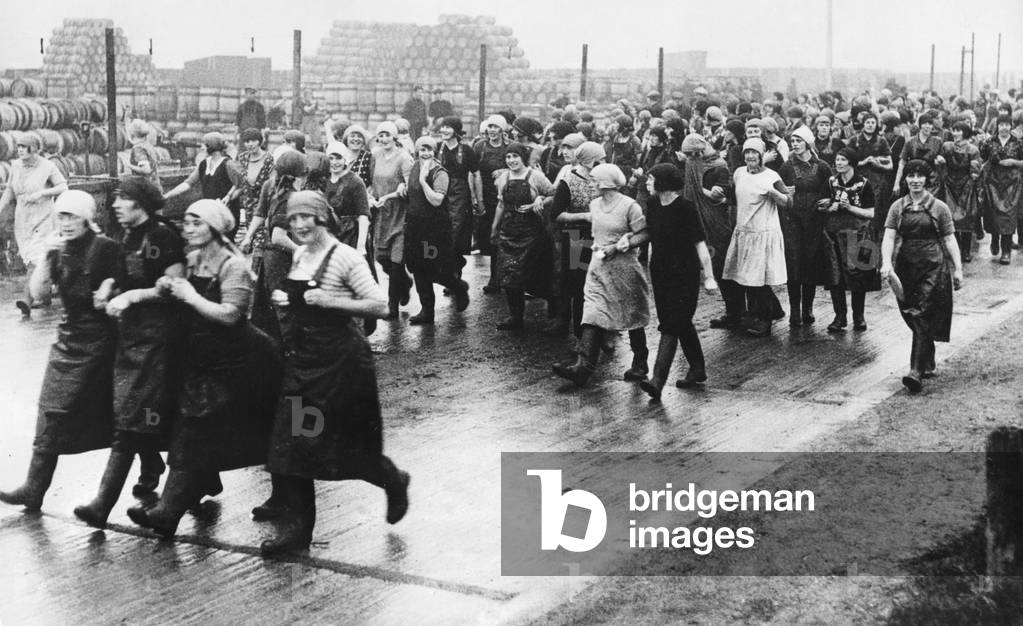 Strike in Yarmouth, 1931 (b/w photo)