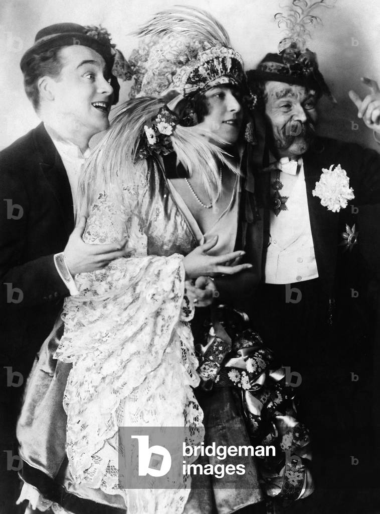 Richard Waldemar, Betty Fischer and Max Hausen in 'Countess Mariza', 1924 (b/w photo)