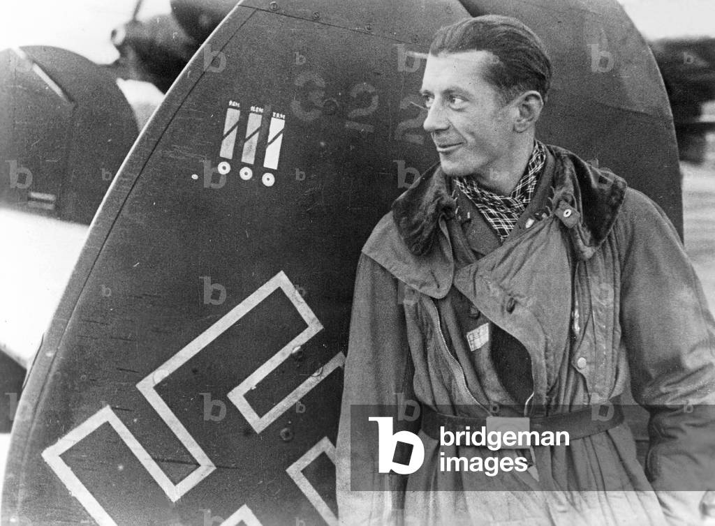 German night fighter pilot, 1941 (b/w photo)