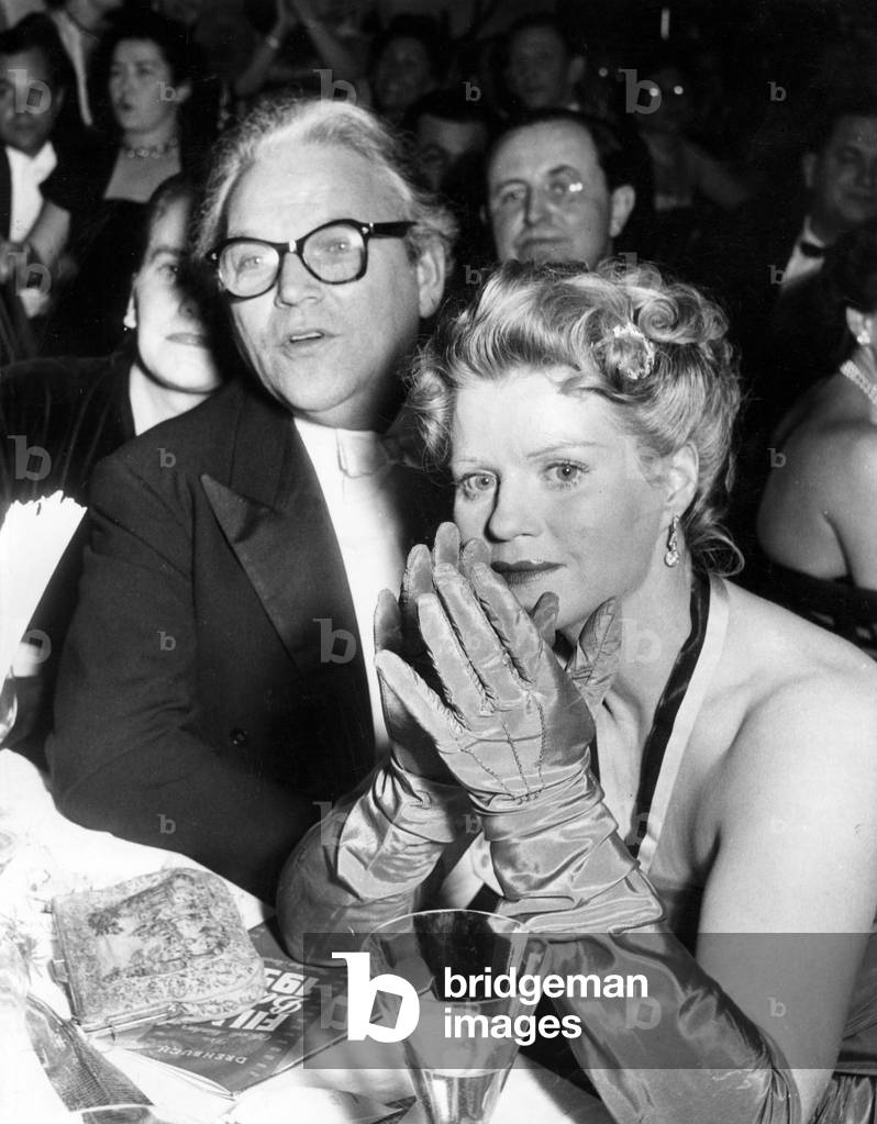 Kristina Soederbaum and Veit Harlan, 1953 (b/w photo)