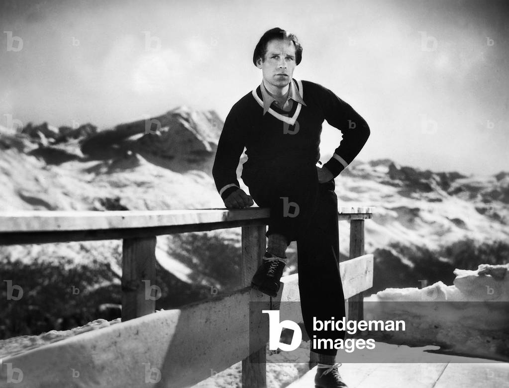 Sepp Rist in 'The Champion of Pontresina', 1934 (b/w photo)