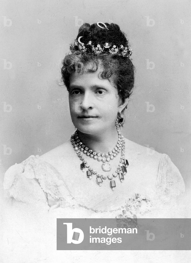 Queen Maria Pia of Portugal (b/w photo)
