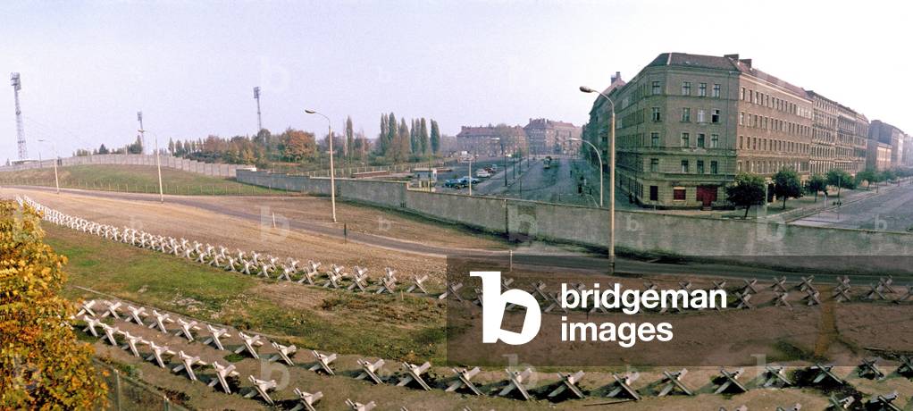 Border installations at the Berlin Wall, 1978