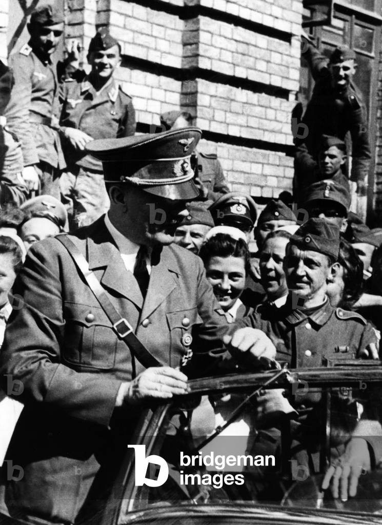 Adolf Hitler in Poland, 1939 (b/w photo)