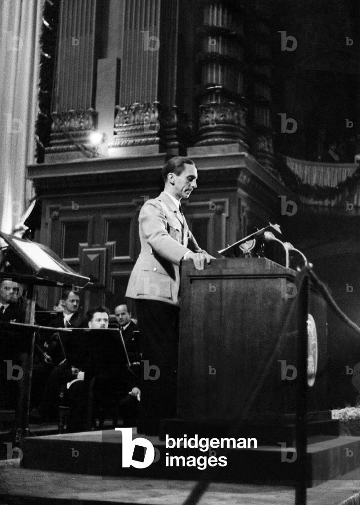 Joseph Goebbels, 1935 (b/w photo)
