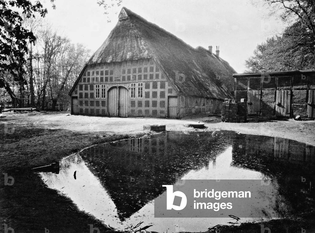 The artist colony Worpswede, 1929 (b/w photo)