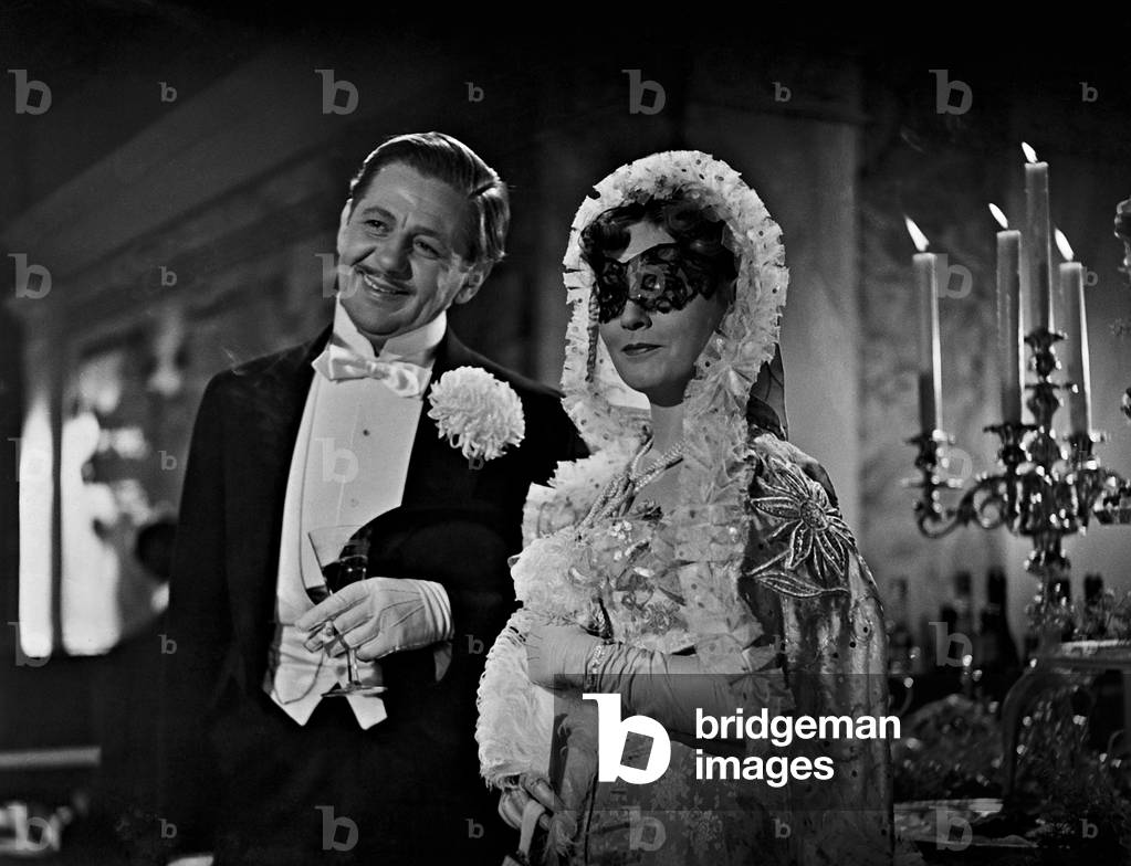 Paul Hoerbiger and Heli Finkenzeller in the 'Opera Ball', 1939 (b/w photo)
