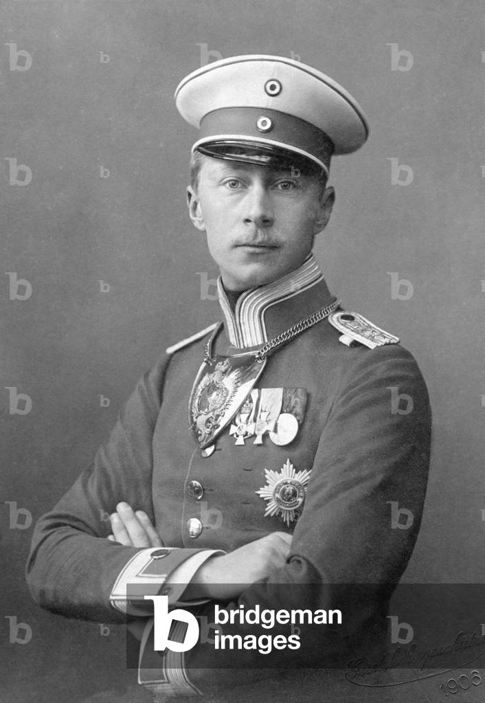 Wilhelm of Prussia, 1906 (b/w photo)