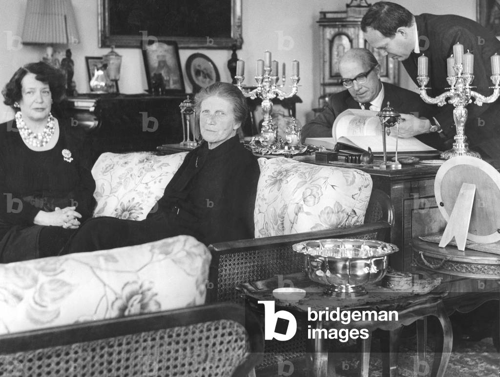 Members of the Bavarian royal house (b/w photo)