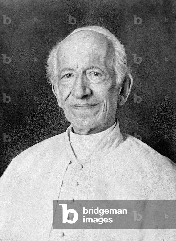 Pope Leo XIII, 1901 (b/w photo)