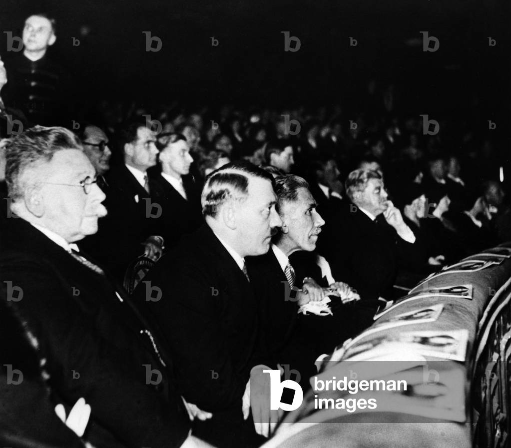 Hugenberg, Hitler, von Papen, 1933 (b/w photo)