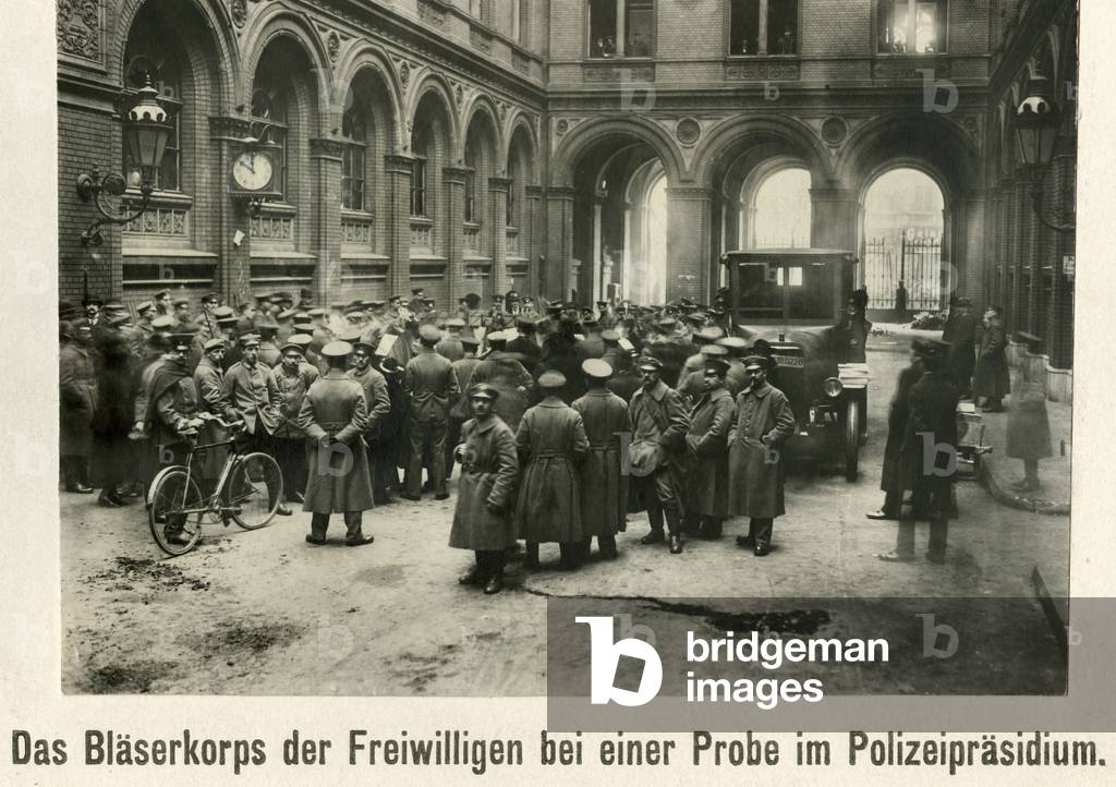 Horn band of the volunteers, around the 1920s