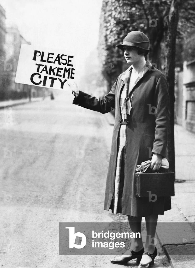 Hitchhiker, 1926 (b/w photo)