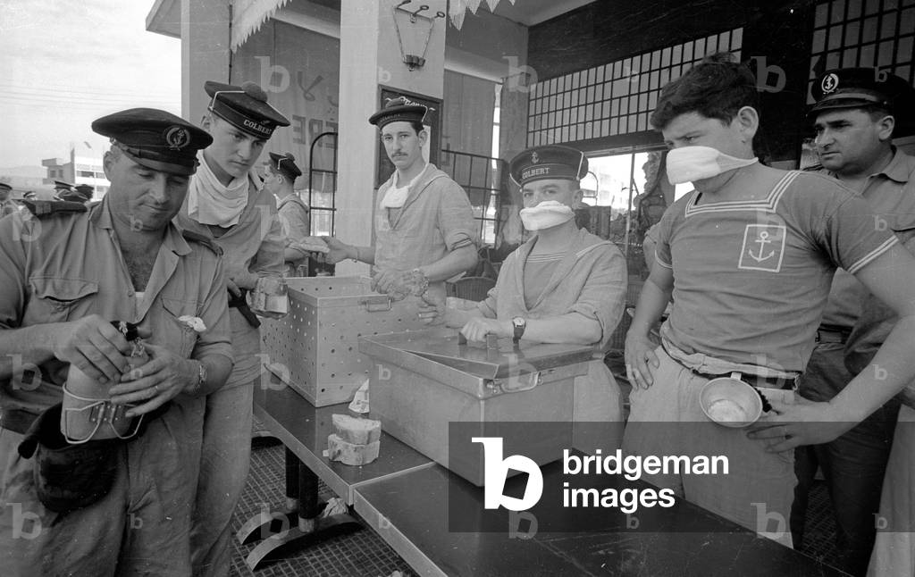 Earthquake in Agadir, 1960 (b/w photo)