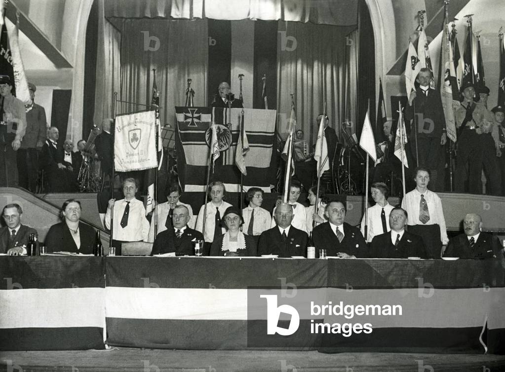 Election meeting of the German National People's Party in Berlin, around the 1920s
