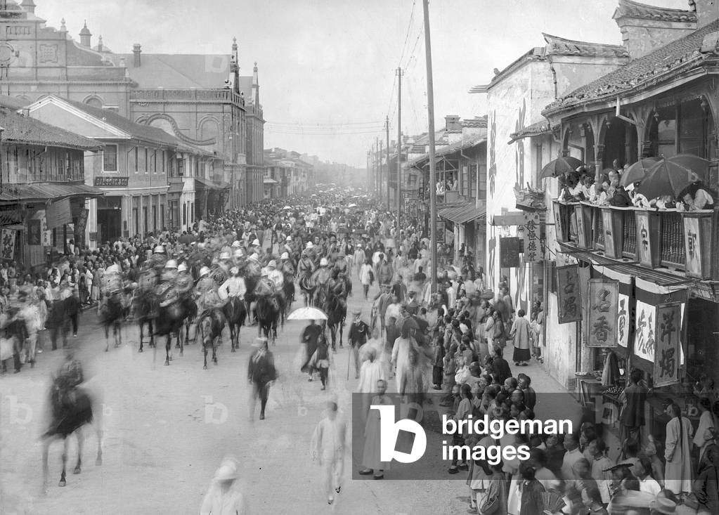 Alfred Graf von Waldersee in Peking, 1900 (b/w photo)