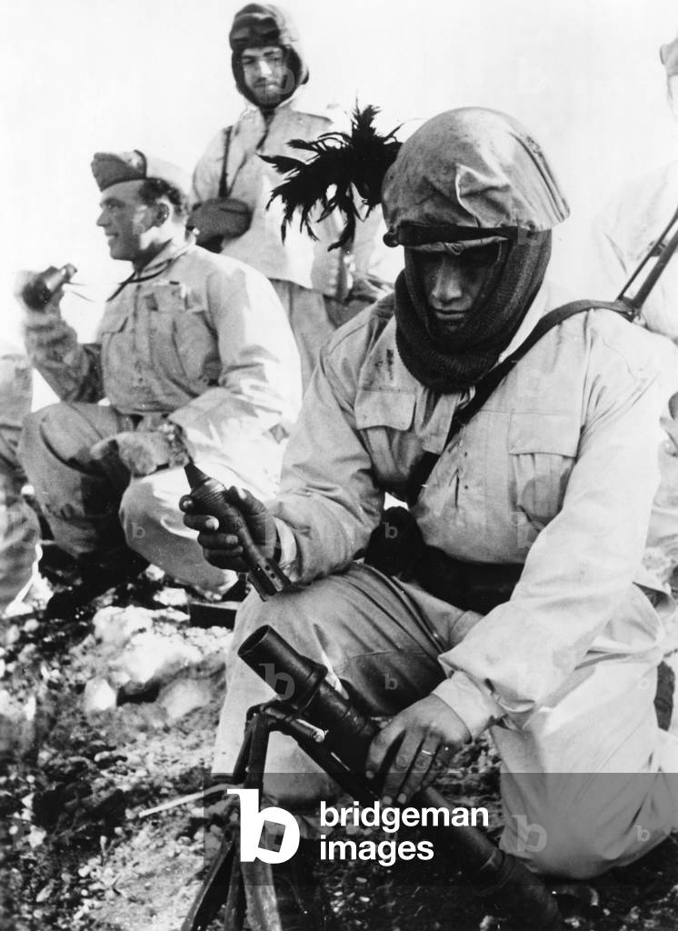 Italian troops, c.1941-45 (b/w photo)