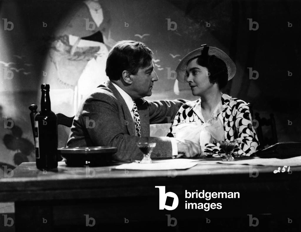 Sacha Guitry and Jacqueline Delubac, 1938 (b/w photo)