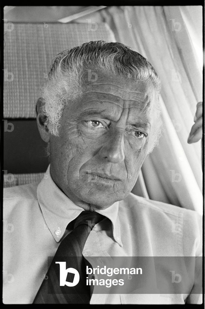 Gianni Agnelli, 1975 (b/w photo)