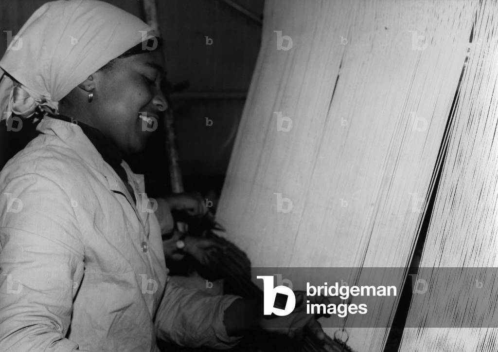 Woman in Tunisia (b/w photo)