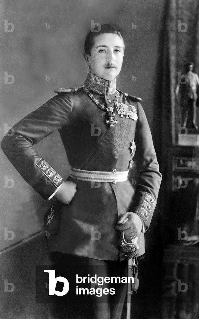 Prince August Wilhelm of Prussia, 1910 (b/w photo)