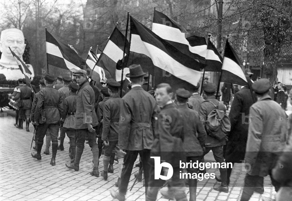 March of the DNVP on the occasion of the Reich presidential election   1925, Berlin