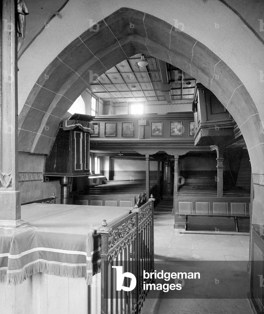 Church in Cleversulzenbach, 1928 (b/w photo)