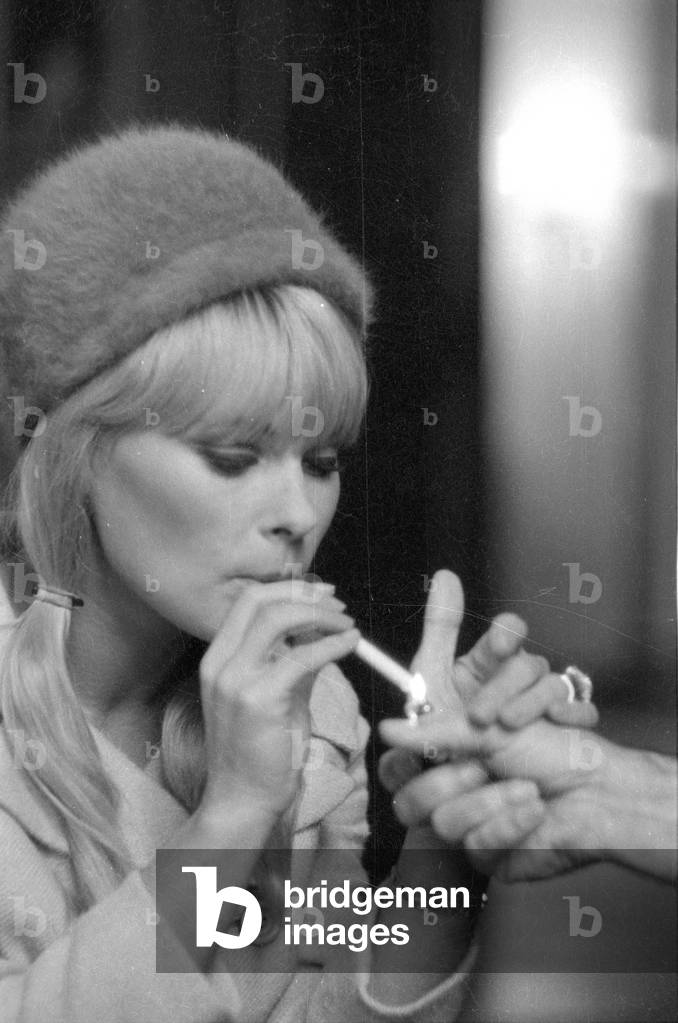 Elke Sommer, 1966 (b/w photo)