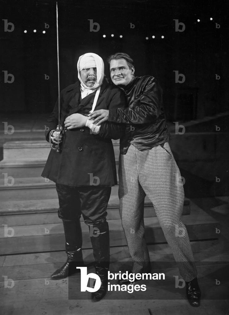 Albert Florath and Erwin Faber in 'The Robbers', 1926 (b/w photo)